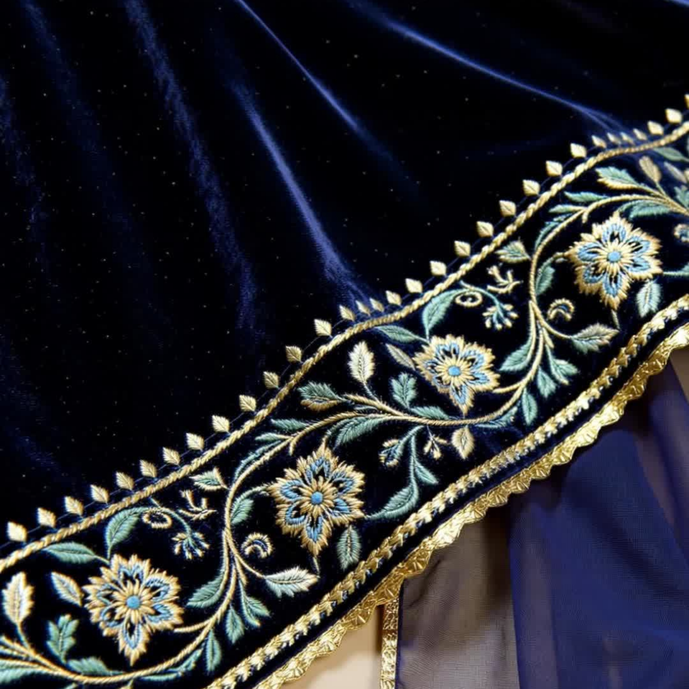 Luxurious Kashmiri Pashmina Style Woolen Velvet Kurta Set - KS0025